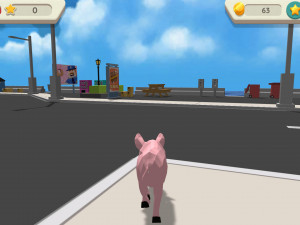 Игра Симулятор Сумасшедшей Свиньи (Crazy Pig Simulator) — играть онлайн бесплатно (изображение №4)