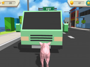 Игра Симулятор Сумасшедшей Свиньи (Crazy Pig Simulator) — играть онлайн бесплатно (изображение №5)