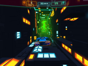 Игра Неоновый Флайтрон: Киберпанк-Гонщик (Neon Flytron: Cyberpunk Racer) — играть онлайн бесплатно (изображение №4)