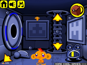 Игра Счастливая Обезьянка 384: Будущее 2020 (Monkey GO Happy Stage 384: 2020 The Future) — играть онлайн бесплатно (изображение №3)