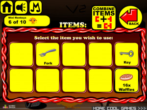 Игра Счастливая Обезьянка 385:Странные Причудливые Вещи (Monkey GO Happy Stage 385: Strange Bizzare Things Stuff) — играть онлайн бесплатно (изображение №4)