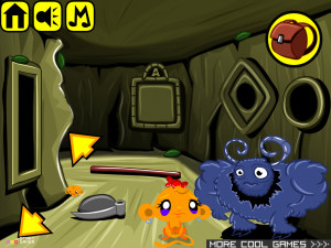 Игра Счастливая Обезьянка 386: Потерянные Монеты (Monkey GO Happy Stage 386: The Lost Coins) — играть онлайн бесплатно (изображение №5)