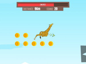 Игра Жираф: Симулятор Зимних Видов Спорта (Giraffe Winter Sports Simulator) — играть онлайн бесплатно (изображение №2)