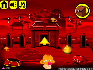 Игра Счастливая Обезьянка 391: Китайский Новый Год (Monkey GO Happy Stage 391: Chinese New Year Theme) — играть онлайн бесплатно (изображение №2)