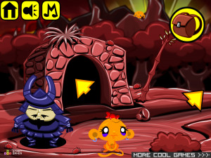 Игра Счастливая Обезьянка 392: Четыре Свитка — Глава 3 (Monkey GO Happy Stage 392: The Four Scrolls — Chapter 3) — играть онлайн бесплатно (изображение №4)