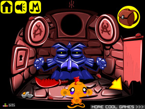 Игра Счастливая Обезьянка 392: Четыре Свитка — Глава 3 (Monkey GO Happy Stage 392: The Four Scrolls — Chapter 3) — играть онлайн бесплатно (изображение №5)