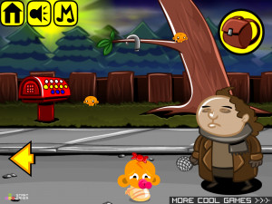 Игра Счастливая Обезьянка 393: День Сурка (Monkey GO Happy Stage 393: Groundhog Day Theme) — играть онлайн бесплатно (изображение №3)