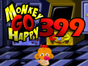 Игра Счастливая Обезьянка 399: Аркады 80-х (Monkey GO Happy Stage 399: 80's Arcade Theme) — играть онлайн бесплатно (изображение №1)