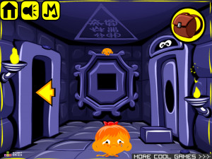 Игра Счастливая Обезьянка 400: Четыре Свитка — Глава 7 (Monkey GO Happy Stage 400: The Four Scrolls — Chapter 7) — играть онлайн бесплатно (изображение №4)