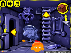 Игра Счастливая Обезьянка 400: Четыре Свитка — Глава 7 (Monkey GO Happy Stage 400: The Four Scrolls — Chapter 7) — играть онлайн бесплатно (изображение №5)