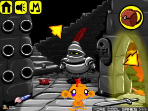 Игра Счастливая Обезьянка 402: Золото Пещеры  (Monkey GO Happy Stage 402: Caves Gold) — играть онлайн бесплатно (изображение №4)