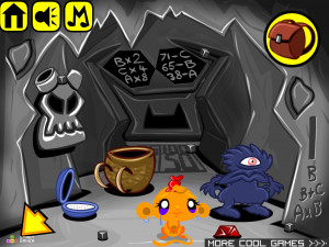 Игра Счастливая Обезьянка 402: Золото Пещеры  (Monkey GO Happy Stage 402: Caves Gold) — играть онлайн бесплатно (изображение №6)