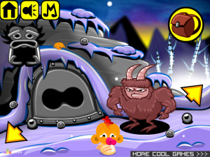 Игра Счастливая Обезьянка 404: Огненное Лицо (Monkey GO Happy Stage 404: Fire Face) — играть онлайн бесплатно (изображение №4)