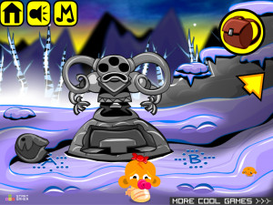 Игра Счастливая Обезьянка 404: Огненное Лицо (Monkey GO Happy Stage 404: Fire Face) — играть онлайн бесплатно (изображение №5)