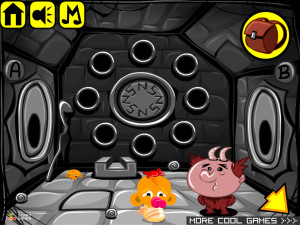 Игра Счастливая Обезьянка 404: Огненное Лицо (Monkey GO Happy Stage 404: Fire Face) — играть онлайн бесплатно (изображение №7)