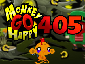 Игра Счастливая Обезьянка 405: День Святого Патрика и День Пи (Monkey GO Happy Stage 405: St. Patricks Day and Pi Day) — играть онлайн бесплатно (изображение №1)
