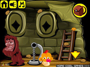 Игра Счастливая Обезьянка 408: Вороны (Monkey GO Happy Stage 408: Crows) — играть онлайн бесплатно (изображение №7)