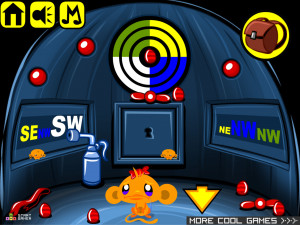 Игра Счастливая Обезьянка 413: Охота За Пасхальными Яйцами (Monkey GO Happy Stage 413: Easter Egg Hunt Theme) — играть онлайн бесплатно (изображение №3)