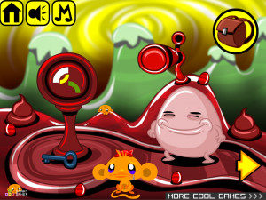Игра Счастливая Обезьянка 413: Охота За Пасхальными Яйцами (Monkey GO Happy Stage 413: Easter Egg Hunt Theme) — играть онлайн бесплатно (изображение №5)
