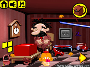 Игра Счастливая Обезьянка 415: Машина Руба Голдберга (Monkey GO Happy Stage 415: Rube Goldberg Machine Theme) — играть онлайн бесплатно (изображение №2)