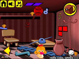 Игра Счастливая Обезьянка 415: Машина Руба Голдберга (Monkey GO Happy Stage 415: Rube Goldberg Machine Theme) — играть онлайн бесплатно (изображение №3)