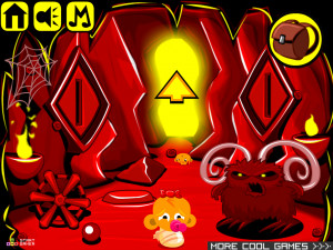 Игра Счастливая Обезьянка 416: Дочь Короля — Глава 4 (Monkey GO Happy Stage 416: The King's Daughter — Chapter 4) — играть онлайн бесплатно (изображение №2)