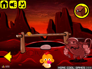 Игра Счастливая Обезьянка 422: Посылка — Глава 3 (Monkey GO Happy Stage 422: The Package — Chapter 3) — играть онлайн бесплатно (изображение №3)