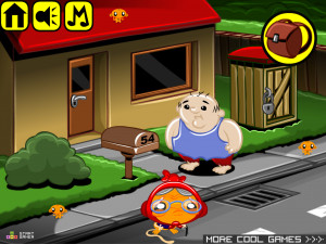 Игра Счастливая Обезьянка 423: Доставка Еды (Monkey GO Happy Stage 423: Food Delivery Theme) — играть онлайн бесплатно (изображение №2)