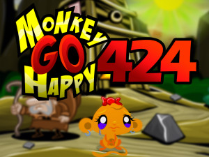 Игра Счастливая Обезьянка 424: Сжечь Ведьму (Monkey GO Happy Stage 424: Witch Burn) — играть онлайн бесплатно (изображение №1)