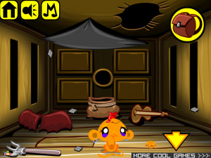 Игра Счастливая Обезьянка 424: Сжечь Ведьму (Monkey GO Happy Stage 424: Witch Burn) — играть онлайн бесплатно (изображение №6)