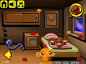 Игра Счастливая Обезьянка 425: Нет Больше Обезьян, Прыгающих На Кровати (Monkey GO Happy Stage 425: No More Monkeys Jumping On The Bed) — играть онлайн бесплатно (изображение №3)