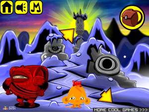 Игра Счастливая Обезьянка 426: Жар-Птица (Monkey GO Happy Stage 426: Fire Bird) — играть онлайн бесплатно (изображение №2)