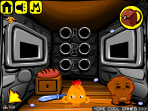 Игра Счастливая Обезьянка 426: Жар-Птица (Monkey GO Happy Stage 426: Fire Bird) — играть онлайн бесплатно (изображение №7)