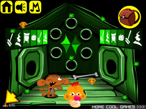 Игра Счастливая Обезьянка 427:  Ведьма В Лесу / Обезьяны-Зомби (Monkey GO Happy Stage 427: Witch in the Forest / Zombie Monkeys Theme) — играть онлайн бесплатно (изображение №3)