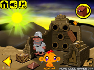 Игра Счастливая Обезьянка 428: Пять Артефактов — Глава 1 (Monkey GO Happy Stage 428: The Five Artifacts — Chapter 1) — играть онлайн бесплатно (изображение №2)