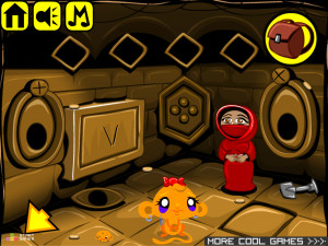 Игра Счастливая Обезьянка 428: Пять Артефактов — Глава 1 (Monkey GO Happy Stage 428: The Five Artifacts — Chapter 1) — играть онлайн бесплатно (изображение №6)