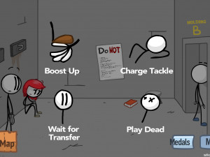 Игра Побег из Комплекса: Генри Стикмен (Fleeing the Complex: Henry Stickmin) — играть онлайн бесплатно (изображение №2)