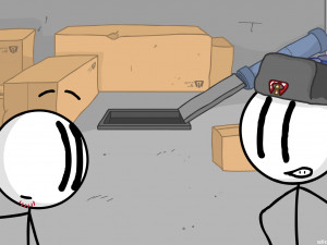 Игра Побег из Комплекса: Генри Стикмен (Fleeing the Complex: Henry Stickmin) — играть онлайн бесплатно (изображение №3)