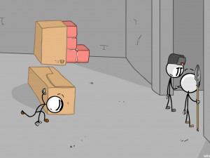 Игра Побег из Комплекса: Генри Стикмен (Fleeing the Complex: Henry Stickmin) — играть онлайн бесплатно (изображение №4)