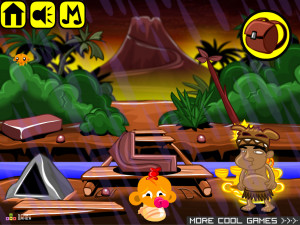 Игра Счастливая Обезьянка 438: Пять Артефактов — Глава 6 (Monkey GO Happy Stage 438: The Five Artifacts — Chapter 6) — играть онлайн бесплатно (изображение №2)