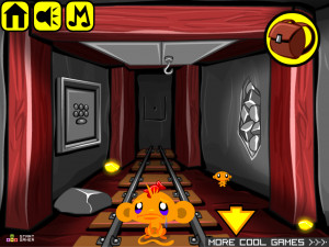 Игра Счастливая Обезьянка 441: Золотой Рудник / Лабиринт (Monkey GO Happy Stage 441: Gold Mine / Maze Theme) — играть онлайн бесплатно (изображение №7)