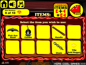 Игра Счастливая Обезьянка 441: Золотой Рудник / Лабиринт (Monkey GO Happy Stage 441: Gold Mine / Maze Theme) — играть онлайн бесплатно (изображение №8)