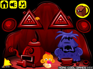 Игра Счастливая Обезьянка 442: Аванпост (Monkey GO Happy Stage 442: OUTPOST) — играть онлайн бесплатно (изображение №8)