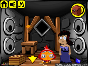 Игра Счастливая Обезьянка 444: Ледяной Король Викингов — Глава 1 (Monkey GO Happy Stage 444: The Viking Ice King — Chapter 1) — играть онлайн бесплатно (изображение №6)