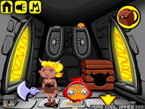 Игра Счастливая Обезьянка 444: Ледяной Король Викингов — Глава 1 (Monkey GO Happy Stage 444: The Viking Ice King — Chapter 1) — играть онлайн бесплатно (изображение №7)