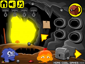 Игра Счастливая Обезьянка 446: Ледяной Король Викингов — Глава 2 (Monkey GO Happy Stage 446: The Viking Ice King — Chapter 2) — играть онлайн бесплатно (изображение №3)