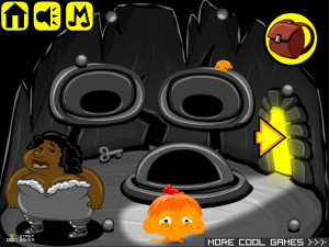 Игра Счастливая Обезьянка 446: Ледяной Король Викингов — Глава 2 (Monkey GO Happy Stage 446: The Viking Ice King — Chapter 2) — играть онлайн бесплатно (изображение №7)