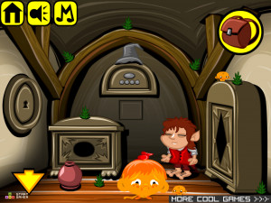 Игра Счастливая Обезьянка 447: Властелин Колец (Monkey GO Happy Stage 447: Ring of the Lords Theme) — играть онлайн бесплатно (изображение №4)