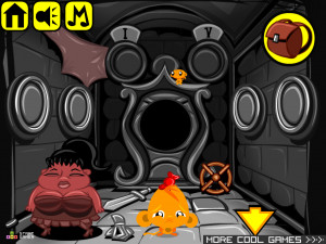 Игра Счастливая Обезьянка 448: Ледяной Король Викингов — Глава 3 (Monkey GO Happy Stage 448: The Viking Ice King — Chapter 3) — играть онлайн бесплатно (изображение №5)