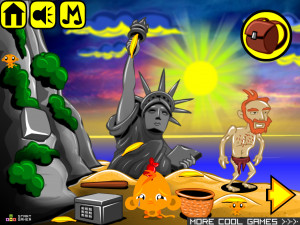 Игра Счастливая Обезьянка 453: Планета Обезьян (Monkey GO Happy Stage 453: Planet of the Monkeys) — играть онлайн бесплатно (изображение №2)